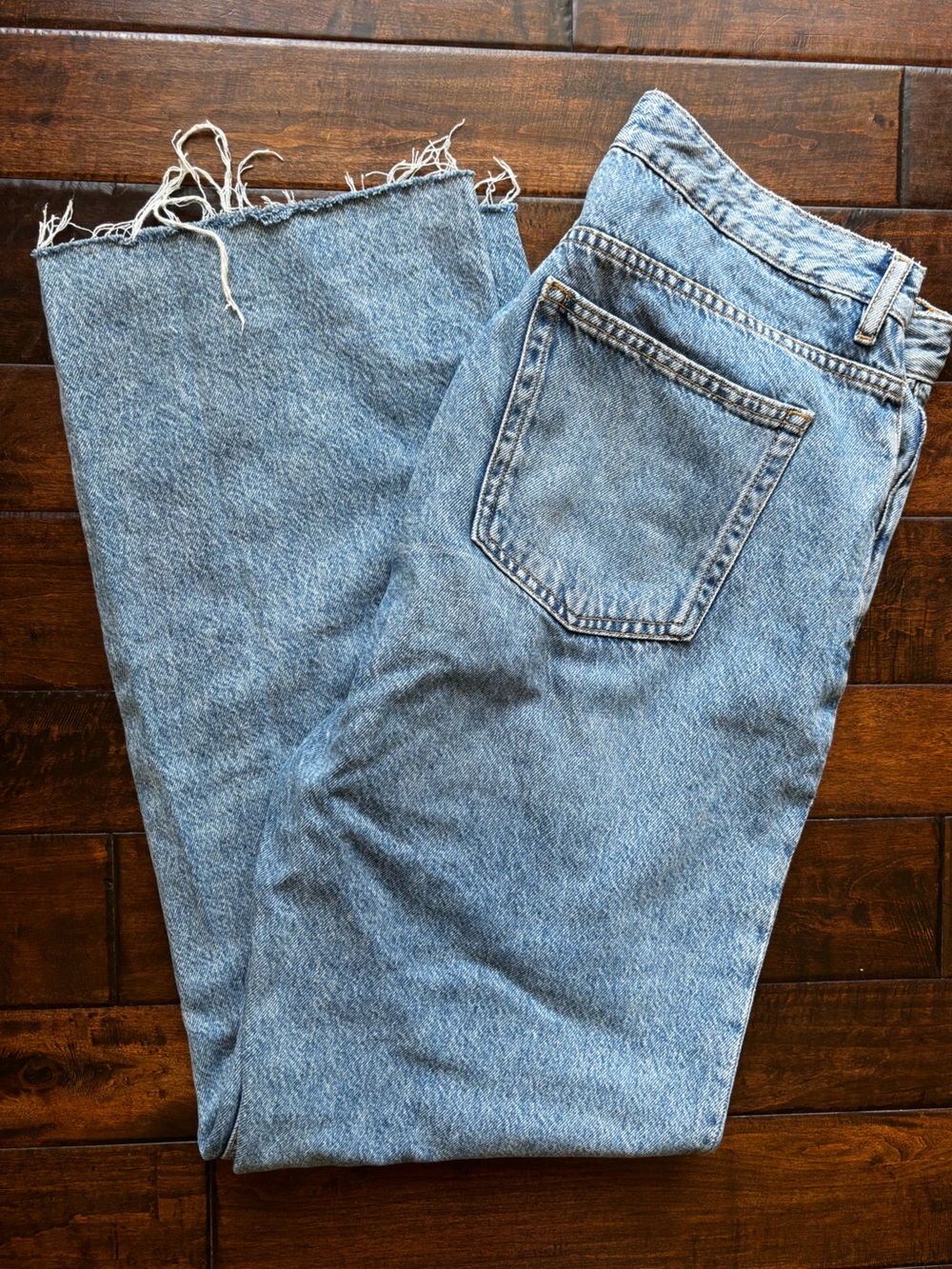 MANGO High-Rise, Wide Leg Jeans